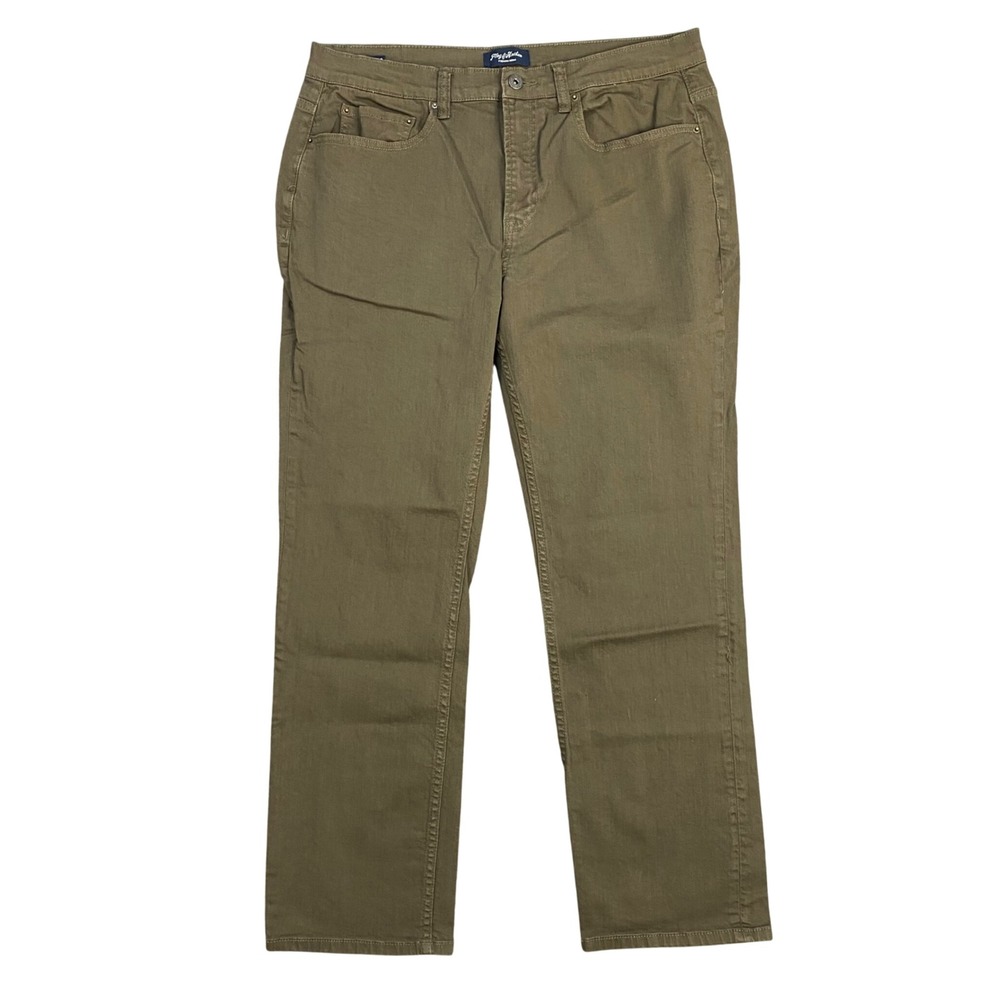 Flag & Anthem Pants Men 34/32 Nashville Straight Olive Stretch China 5-Pocket